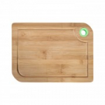 L&otilde;ikelaud BAMBOO HOME COLOR 24x38cm, bambus / roheline silikoon