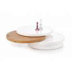 Diivanilaud MICHELLE valge/kuldne tamm (1p=1tk)