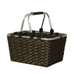 Ostukorv LIDA RIO 43x30xH24cm, tumepruun