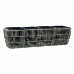 Lillekast WICKER 57x16xH16cm, hall