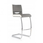 Taburet H87 valge/hall (2p=4tk)