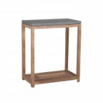 LIIVAKIVI riiul 65,5x34,5xH75cm, riiulid: kiudtsement, v&auml;rvus: hall, akaatsia puitkarkass