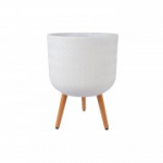 Lillepott SELENA D37xH52cm jalgadel, vars