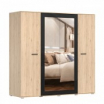 Riidekapp BARI San Remo + Must l&auml;ikega