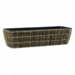 Lillekast WICKER 60x19xH15cm, helepruun