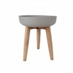 LIIVAKIVI lillepott puitjalgadel D36,5xH43cm, hall