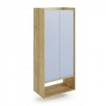 RAAMATIKUR MOBIUS 2D korpus: naturaalne hikkori, fassaadid - sinine horisont (2p=1tk)