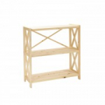 Riiul ALEX 3-korruseline, 80x31xH86cm, puit: m&auml;nd, v&auml;rvus: naturaalne