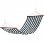 V&otilde;rkkiik TIINA 200x100cm, materjal: tekstiliin, v&auml;rvus: sinised ja valged triibud