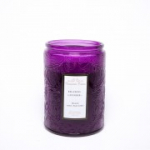 K&uuml;&uuml;nal klaastopsis ROMANTIC TIMES, D8xH11cm, kaanega, lilla (aroom - LAVENDER)