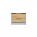 GALAXY valge + tamm hikkori &ouml;&ouml;kapp