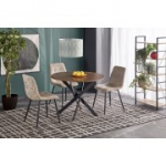 EDGAR laud, lauaplaat - p&auml;hkel, jalad - must