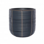 Lillepott WICKER D27xH28cm, must