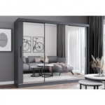 Peeglitega riidekapp MILAN 250 cm