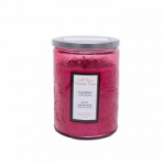 K&uuml;&uuml;nal klaaspurgis ROMANTIC TIMES, D8xH11cm, kaanega, roosa, (aroom - aroom - vaarikas)