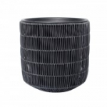 Lillepott WICKER D35xH36cm, must