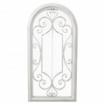 Peegel SECRET GARDEN 49x4xH96,5cm, antiikne valge metallraam