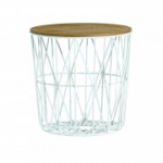 K&uuml;lglaud HELENA D48xH45cm, lauaplaat: tamme spoon MDF, viimistlus: lakitud, metallraam