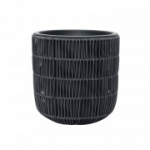 Lillepott WICKER D27xH28cm, must