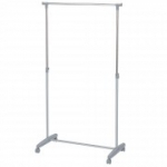 Ratastel riidenagi FRED, 85x43xH95-160cm, v&auml;rvus: h&otilde;be, kroom