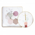 NORA kujutisega seinakell, roosa