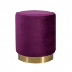 Pouf LA PERLA D35xH42cm, lilla