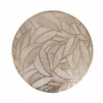 Lauamatt ROUND LEAF D38cm, kuldne
