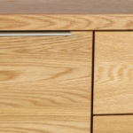 Kummut LISBON 180x45xH82cm, 2 ukse ja 3 sahtliga, materjal: naturaalse tammespooniga kaetud m&ouml;&ouml;bliplaat