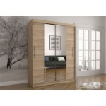 Riidekapp VISTA 01 (150 cm) Sonoma tamm + Peegel Sonoma tamm