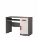 Idzczak Desk 08 - SMYK II valge + hall punane
