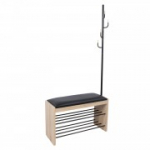 Esiku riiul BENO riidepuuga helepruun