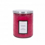 K&uuml;&uuml;nal klaaspurgis ROMANTIC TIMES, D7xH9cm, kaanega, roosa, (aroom - aroom - vaarikas)