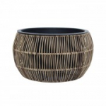 Lillepott WICKER D37xH19cm, helepruun