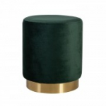 Pouf LA PERLA D35xH42cm, kattematerjal: sametkangas, v&auml;rvus: roheline