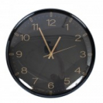 Seinakell CLASSY D36cm, must/kuldne