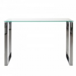 K&uuml;lglaud KATRINE 110x40xH76cm, lauaplaat: l&auml;bipaistev klaas, jalad: kroomitud
