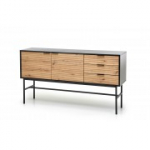 MURANO KM-1 kummut k&auml;sit&ouml;&ouml;na valmistatud tamm/must (2tk=1tk)