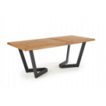 MASSIVE pikendatav laud 160-250x90x77 cm hele tamm/must (2tk=1tk)