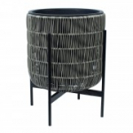 WICKER lillepott alusega 38x38xH49cm, hall