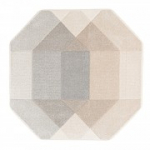 Vaip DIXIE CARVED-3, 120x120cm, hall/beež