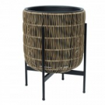 WICKER istutusmasin alusega 38x38xH49cm, helepruun