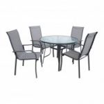 Aiam&ouml;&ouml;bli komplekt EVERET laud ja 4 tooli