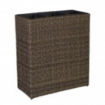 Lillen&otilde;u WICKER 77x22xH80cm, tumepruun