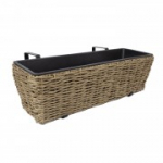R&otilde;du lillepott WICKER 60x19xH18cm, beež