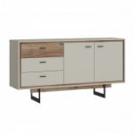 Riidekapp RIVERO 160x40xH83cm, tamm/hall