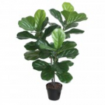 Kunstpuu FIDDLE LEAF H100cm, must pott