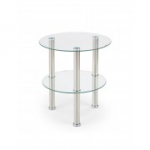 Kohvilaua SARDINIA lauaplaat ja l&auml;bipaistev riiul