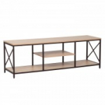 TV laud STUDY 140x40xH46,5cm, tamm/must