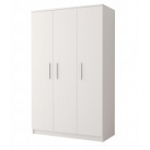 Riidekapp 3-ukseline OMEGA I 19 3D Valge Valge