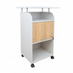 Mobiilne kapp ERGO 70x63xH113,5cm, hall-valge